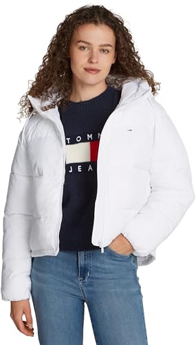 Tommy Jeans Damen Tjw Aspen Puffer Ext Dw0dw18841 Gerade, Weiß, XXS EU von Tommy Jeans
