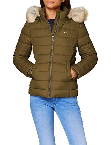 Tommy Jeans Damen Tjw Basic Hooded Down Jacket Daunenmantel, Gr. XXS, Olive Tree (Grün) von Tommy Jeans