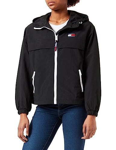 Tommy Jeans Damen Tjw Chicago Windbreaker, Black, 46 von Tommy Jeans