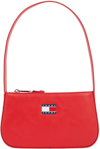 Tommy Jeans Damen Schultertasche mit Logo, Rot (Red Hot), Einheitsgröße von Tommy Jeans