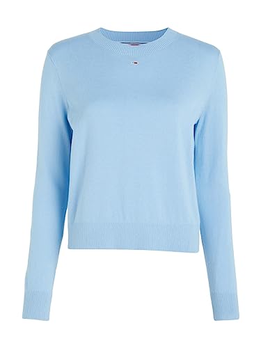 Tommy Jeans Damen TJW Essential Crew Neck Sweater DW0DW16534 Pullover, Blau, XS von Tommy Jeans