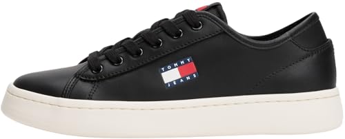 Tommy Jeans Damen Tjw Lightweight Court Sneaker En0En02875 Low Top, Black (Black), 37 EU von Tommy Jeans