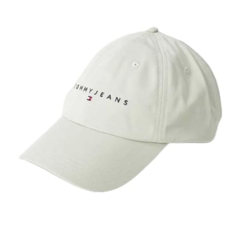 Tommy Jeans Damen Tjw Linear Logo 6 Panel Cap Aw0Aw16868 Verschluss, Green (Misty Sage), Einheitsgröße von Tommy Jeans