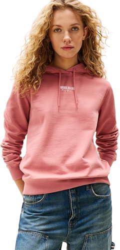 Tommy Jeans Damen Tjw Reg ESS Logo 2 Hoodie EXT Dw0Dw20943 Kapuzenpullover, Pink (Tahiti Berry), L von Tommy Jeans