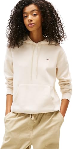 Tommy Jeans Damen Tjw Reg Flag Hoodie Dw0dw19958 Kapuzenpullover, Beige (Desert Sand Dune), M EU von Tommy Jeans