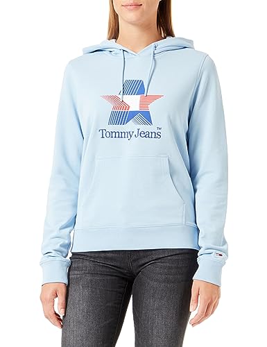 Tommy Jeans Damen TJW REG TJ Star DW0DW17690 Hoodies, Blau, M von Tommy Jeans