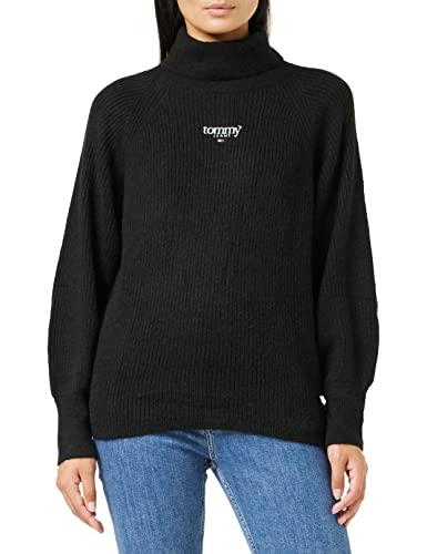 Tommy Jeans Damen TJW RLXD Lofty Turtle Sweater DW0DW14257 Pullover, Schwarz, M von Tommy Jeans