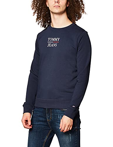 Tommy Jeans Damen Tjw Slim Terry Logo Sweatshirt, Twilight Navy, XS von Tommy Jeans