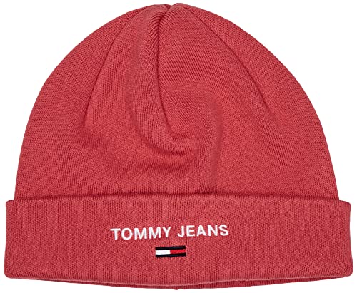 Tommy Hilfiger Damen Tjw Sport Beanie Hut, Tiefe Wassermelone, Einheitsgröße von Tommy Jeans