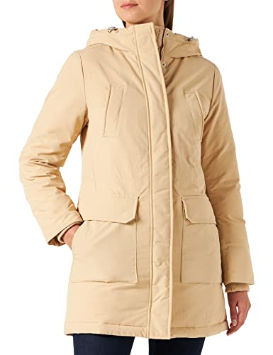 Tommy Jeans Damen TJW Technical DOWN Parka DW0DW14684 Daunenmäntel, Beige, L von Tommy Jeans