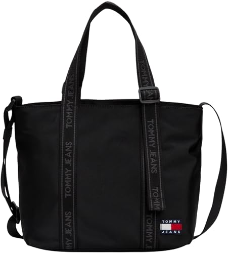 Tommy Jeans Damen Tote Bag Tasche Daily Mini Klein mit Druckknopf, Schwarz (Black), Einheitsgröße von Tommy Jeans