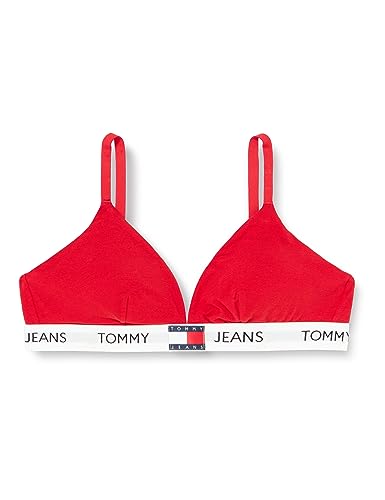 Tommy Jeans Damen Triangel BH Padded Stretch, Rot (Deep Crimson), 3XL von Tommy Hilfiger