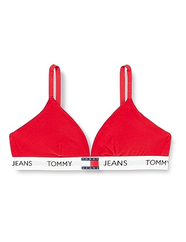 Tommy Jeans Damen Triangel BH Padded Stretch, Rot (Deep Crimson), XXL von Tommy Hilfiger