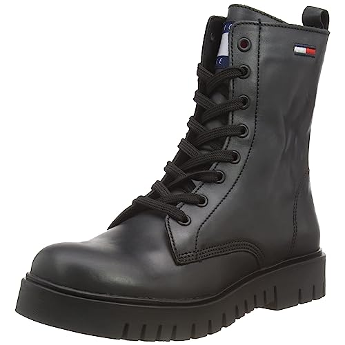 Tommy Jeans Damen LACE UP WMNS Boot EN0EN01992 Niedrige Stiefel, Schwarz, 39 EU von Tommy Jeans