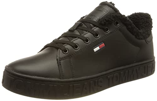 Tommy Jeans Damen Warmlined EN0EN01971 Cupsole Sneaker, Schwarz, 40 EU von Tommy Jeans