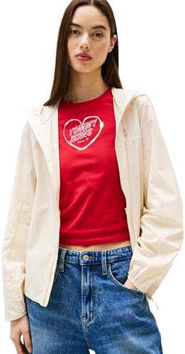 Tommy Jeans Damen Tjw Outdoor Shell Jacket Dw0dw21188 Windbreaker-Jacke, Beige (Desert Sand Dune), M EU von Tommy Jeans