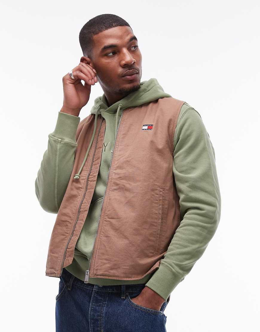 Tommy Jeans - Denim-Weste in Braun von Tommy Jeans