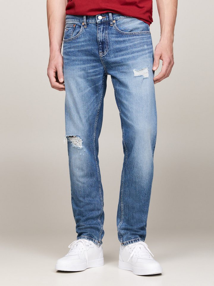Tommy Jeans Destroyed-Jeans AUSTIN SLIM TPRD DH6135 in cooler Waschung von Tommy Jeans