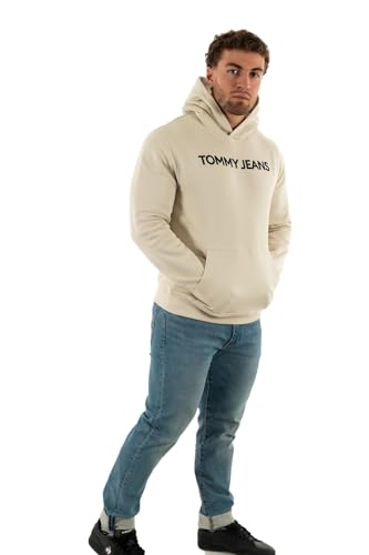 Tommy Hilfiger TJM REG BOLD CLASSICS HOODIE EXT, beige(acgbeige), Gr. XXL von Tommy Jeans