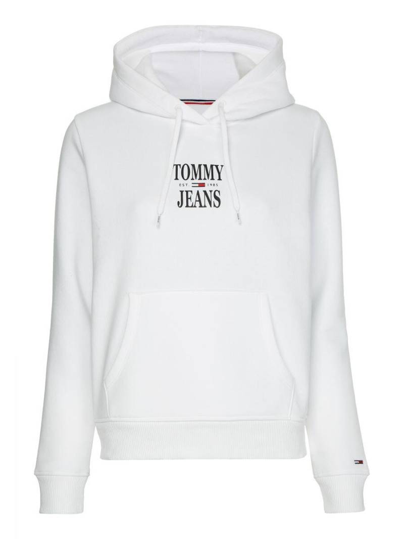 Tommy Jeans - Essential Logo Hoodie weiß - Gr. - S von Tommy Jeans