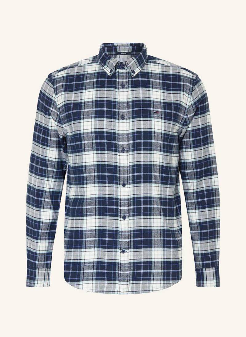 Tommy Jeans Flanellhemd Regular Fit blau von Tommy Jeans