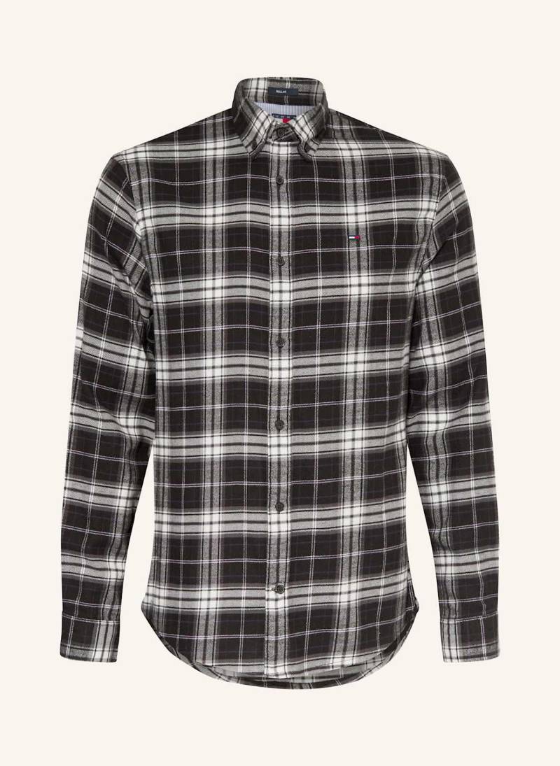 Tommy Jeans Flanellhemd Regular Fit schwarz von Tommy Jeans