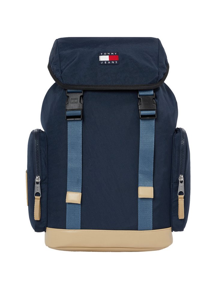 Tommy Jeans Freizeitrucksack TJM DAILY ELEVATED FLAP BACKPACK, Men Travelbag, Outdoor-Rucksack, Reiserucksack mit Klickverschluss von Tommy Jeans