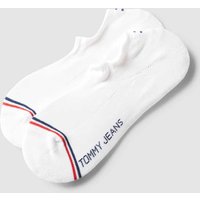 Tommy Jeans Füßlinge mit Label-Print Modell 'Iconic' im 2er-Pack in Weiss, Größe 39/42 von Tommy Jeans