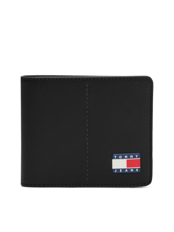 Tommy Jeans Geldbörse TJM HERITAGE LEATHER CC WALLET, Unisex Geldbeutel, Portemonnaie mit Tommy Jeans Flagge von Tommy Jeans