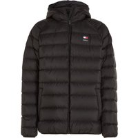 Tommy Jeans Gesteppte Daunenjacke mit Kapuze und Logo-Aufnäher von Tommy Jeans