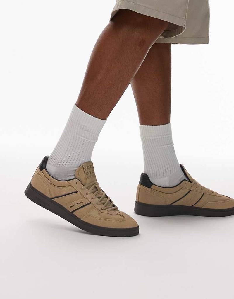 Tommy Jeans - Greenwich - Sneaker in Hellbraun-Grün von Tommy Jeans