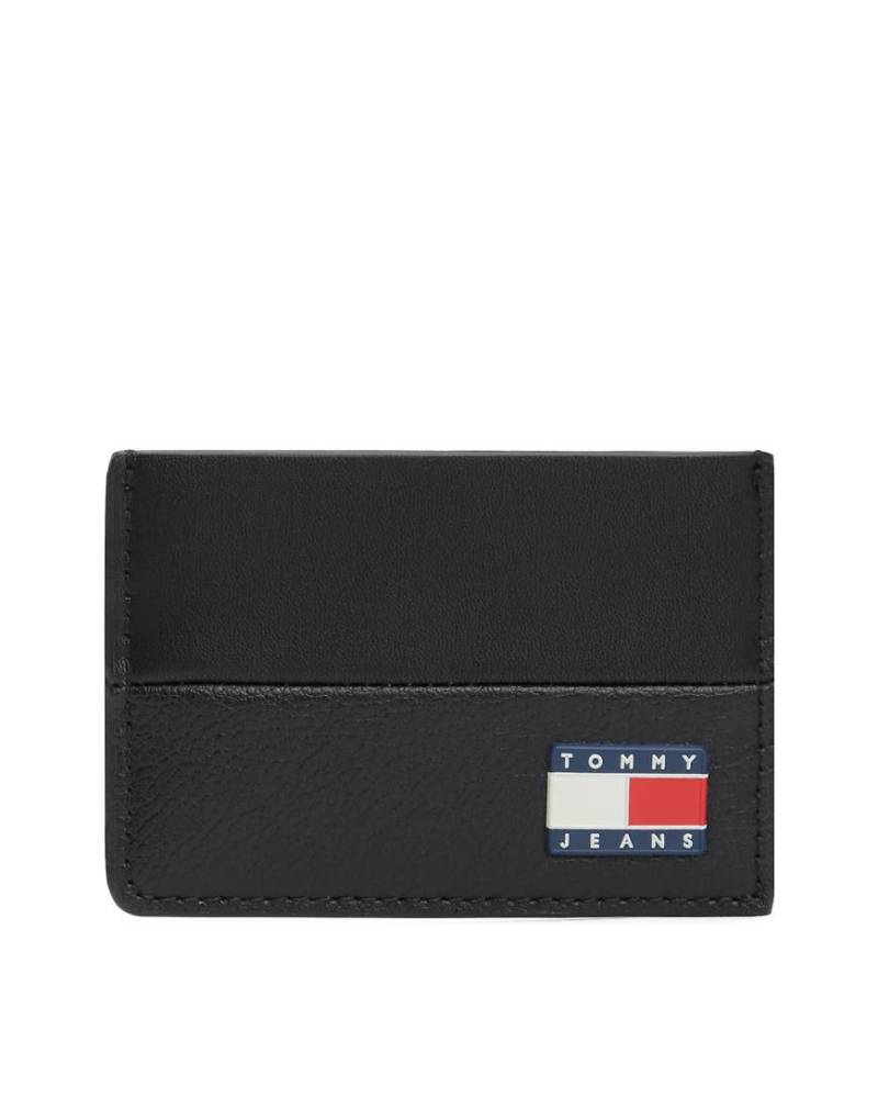 Tommy Jeans - Heritage - Kartenetui in Schwarz mit Flag-Logo von Tommy Jeans