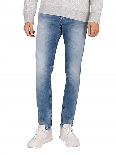 Tommy Jeans Herren Jeans Austin Slim Tapered Stretch, Blau (Wilson Light Blue Stretch), 29W / 34L von Tommy Hilfiger