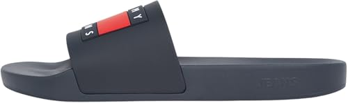 Tommy Jeans Herren Badeschuhe Pool Slide Essential Badelatschen, Blau (Dark Night Navy), 40 von Tommy Jeans