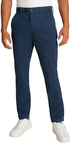 Tommy Jeans Herren Chino Hose Austin Slim Fit, Blau (Dark Night Navy), 32W/38L von Tommy Jeans