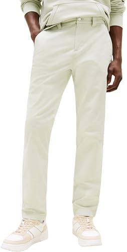 Tommy Jeans Herren Chino Hose Austin Slim Fit, Grün (Misty Sage), 32W/34L von Tommy Jeans
