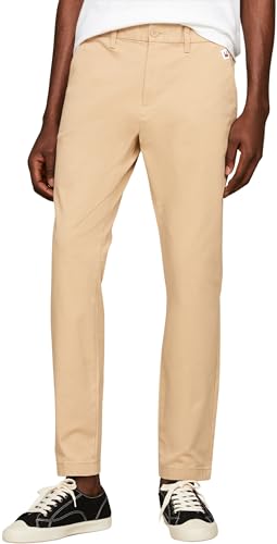 Tommy Jeans Herren Chinos Austin Stretch, Beige (Tawny Sand), 28W/34L von Tommy Jeans