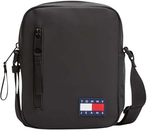 Tommy Jeans Herren Crossbody Bag Tasche Elevated Reporter mit Logo, Schwarz (Black), Einheitsgröße von Tommy Jeans