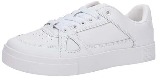 Tommy Jeans Herren Cupsole Sneaker Vulcanized Foxing Flag Schuhe, Weiß (White), 43 EU von Tommy Jeans