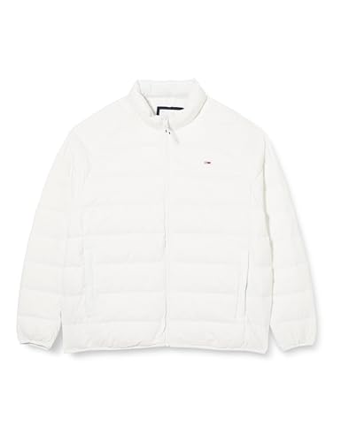 Tommy Jeans Herren Daunenjacke Essential Light Down Jacket Winter, Weiß (White), 4XL von Tommy Jeans