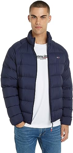 Tommy Jeans Herren Daunenjacke Light Winter, Blau (Twilight Navy), XL von Tommy Hilfiger