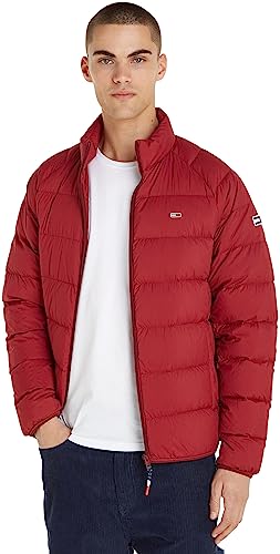 Tommy Jeans Herren Daunenjacke Light Winter, Rot (Rouge), S von Tommy Hilfiger