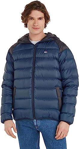 Tommy Jeans Herren Daunenjacke Light Winterjacke, Blau (Twilight Navy), L von Tommy Jeans