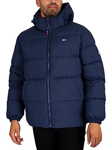 Tommy Jeans Herren Daunenjacke TJM Essential Winter, Blau (Twilight Navy), XXL von Tommy Jeans