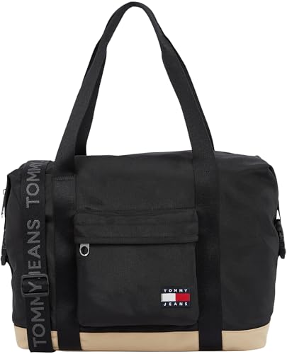 Tommy Jeans Herren Duffle Bag Tasche Daily Weekender, Schwarz (Black), Einheitsgröße von Tommy Jeans