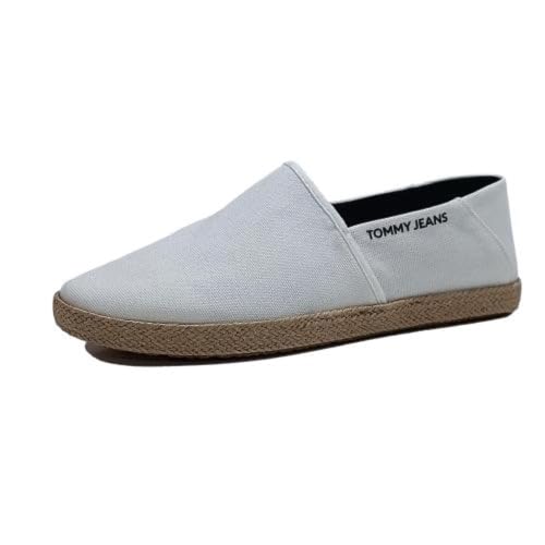 Tommy Jeans Herren Espadrilles Stoffschuhe, Weiß (Ecru), 43 von Tommy Jeans