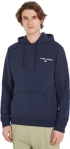 Tommy Jeans Herren Hoodie Regular Entry Graphic mit Kapuze, Blau (Twilight Navy), M von Tommy Hilfiger