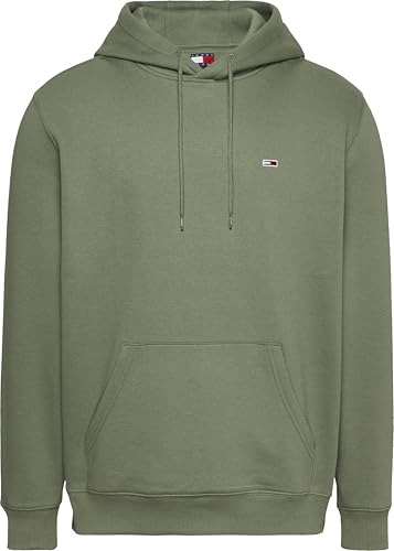 TOMMY JEANS Herren TJM Reg Flag Hoodie Dm0dm20742 Kapuzenpullover, Green (Aruba Green), XL EU von TOMMY JEANS
