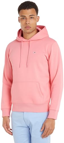 Tommy Jeans Herren Hoodie TJM Regular mit Kapuze, Rosa (Tickled Pink), M von Tommy Jeans