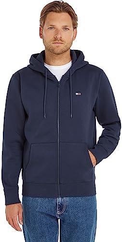 Tommy Jeans Herren Hoodie mit Reißverschluss TJM Regular Zipper, Blau (Twilight Navy), 3XL von Tommy Jeans